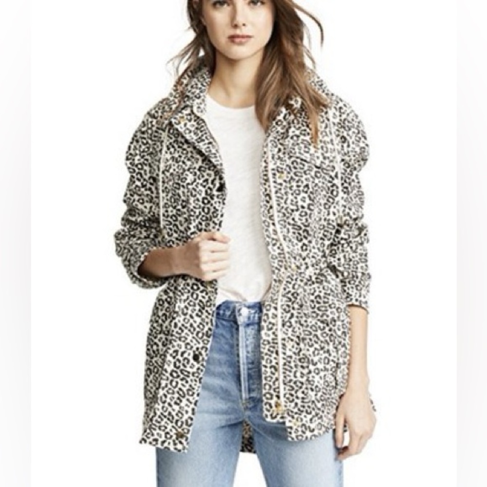 ATM LEOPARD PRINT LUNAR COMBO JACKET MEDIUM